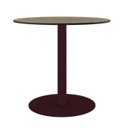 Burgundy Halo Cafe Table